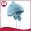 Toddler Cute Beanie Hat with Ear Flaps/top ball