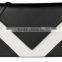 2016 HOT Design Fashion Lady Genuine Leather Envelope Clutch Bags With Color Matched Saffiano Leather Purse for Women