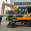 excavator machine 6ton wheel excavator parts heavy equipment