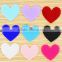 New arrival planar resin resin cabochons heart with glitter for kids phone accessaries