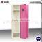 pink metal lockers double door small locker for kids