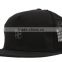 Daijun New Design OEM Hot Sale 100%Cotton Metal Buckle Black 2D Embroidered Men Custom Straight Caps