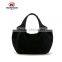 Black Fleece Tote Bag Big Polyester Shopping Bag