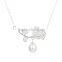 925 Sterling Silver Simple Baroque Design Pearl Necklace SNE123W