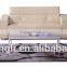 White leather living room leisure firm sofa sets