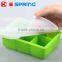 Strackable SIlicone Ice Cube Mold Large Ice Cube Tray With Lid Cover