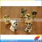 Hand painting small dog bobble head animals for dashboard