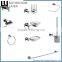 1700 new simple square design zinc alloy chrome bathroom accessories set