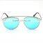 Oval metal dazzling colors Sunglasses