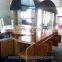 high quality new style food cart / food kiosk / coffee cart design for outdoor used