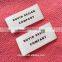 Pants printing grey cotton label tags