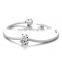 X354 I Love You Heart Bear Charm,925 Sterling Silver Australian Crystal Studded Charms