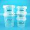 Plastic bowls with lid disposable round clear PP plastic bowl
