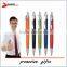 colorful plastic ballpoint pen/push button promotional logo pen
