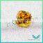 5A High quality Light yellow Cubic Zirconia 6*6mm Special Cut gemstone