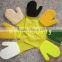 black scouring pad &sponge cleaning glove