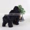 Black realistic handicraft outdoor park decoration gorilla figurine