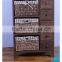 2015 natural wood wooden cabinet with willow drawer