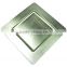 Cheap Popular square Charge Plate for Party light green Color Ranged plastic Plate Wholesale