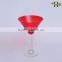 hand make Colored goblet glass vases centerpieces wedding decoration glass vase