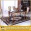 luxury middle east golden stainless steel marble dining table
