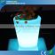 Plastic colorful led lighted ice bucket