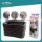 High quality small black folding car seat side organizer with mesh