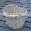 wicker dog bike basket