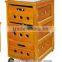 high quality movable cheap wooden cabinets with drawers