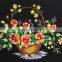 Embroidery flower paintings from Vietnam, rose wall paintings, handmade in Vietnam