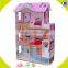 new design wooden doll house high quality wooden toy doll house W06A092