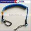 Tool safety rope with swivel clip