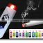 electronic rechargeable plastic cigarette usb lighter.Different colors usb lighter with free logo printing