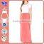 fashion elastic waist pleated women chiffon long skirt