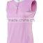 Tailored Cut Ladies Competition Polo Shirt Blank Turtle Neck Sleeveless Horse Riding Polo Shirt Equestrian Wear