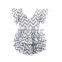 Newborn Girls Boutique Clothing Kids Clothing Wholesale Ruffle Short Sleeve Romper/zig Zag Romper