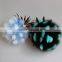 Myfur Real Fox Fur and Rex Rabbit Fur Ball Keychain Pineapple Fur Keychain