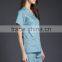 Juqian 2016 blue hospital garments manufacturer China for medical nurse uniforms