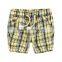 Good quality full plaid printing boys shorts