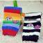 Four seasons Baby cotton rainbow feet long stripes socks