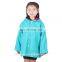 PUKR17001 Wholesale Kids Raincoat Children Sky Blue PU Raincoats For 2-10 Y