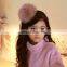 New Trendy faux fur pompon plastic Headband for girls