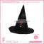 Party decoration embroidery spider web on the hats black conical witch hat