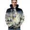 Wholesale manufacturer astronaut printed sweatshirt polyester couple clothes 3d hoodies