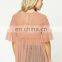 New latest design custom lace cheap raglan shirt sexy women comperssion shirt
