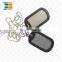 printed stainless steel blank metal military dog tag stamped jewelry tags