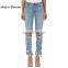 Women tight ripped sexy new fashion denim jeans slim fit pant wholesale