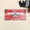 aluminum embossed license plates custom with customized logo