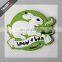 customized private design brand logo mascot silicone rubber badge hang tags