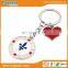  wholesales promotional metal multi ring keychain
